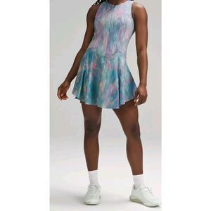 Lululemon Everlux Short-Lined Tennis Tank Dress 6" 'Pixel Diffuse Multi | 10 NWT